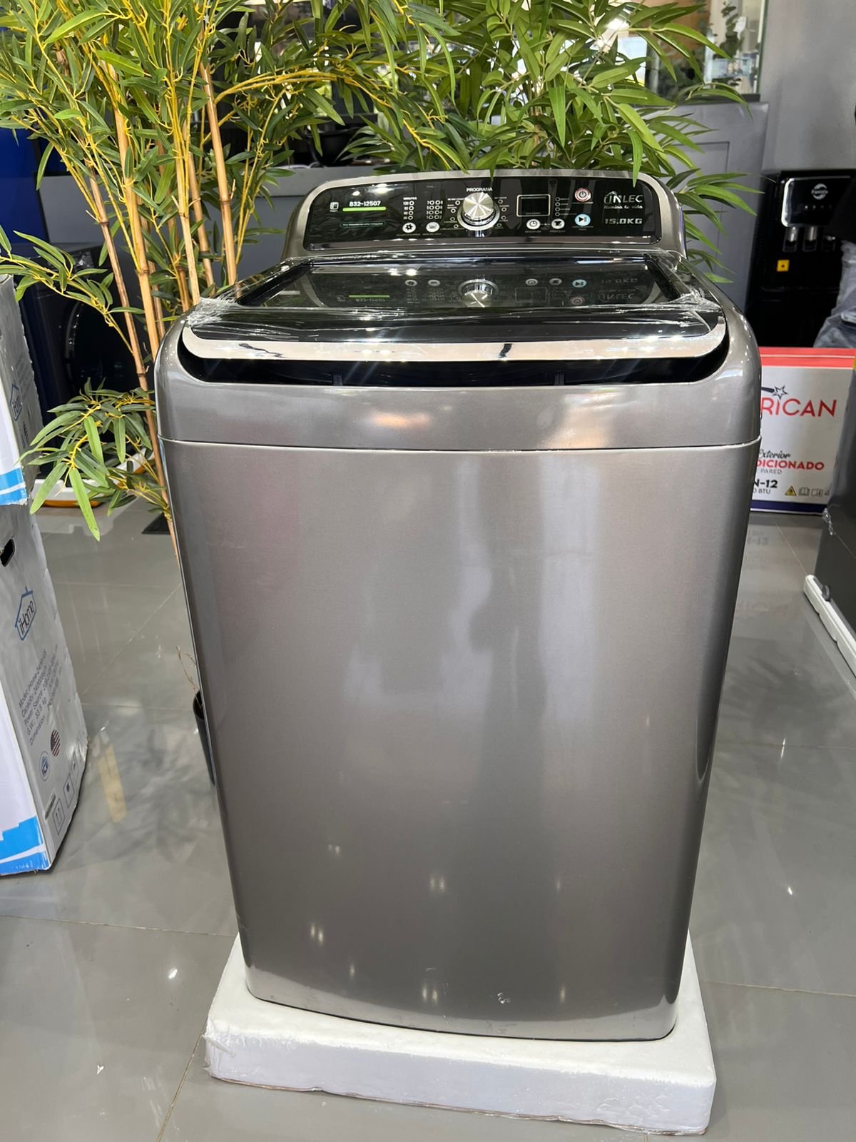 Lavadora automática Inlec de 33 libras - 